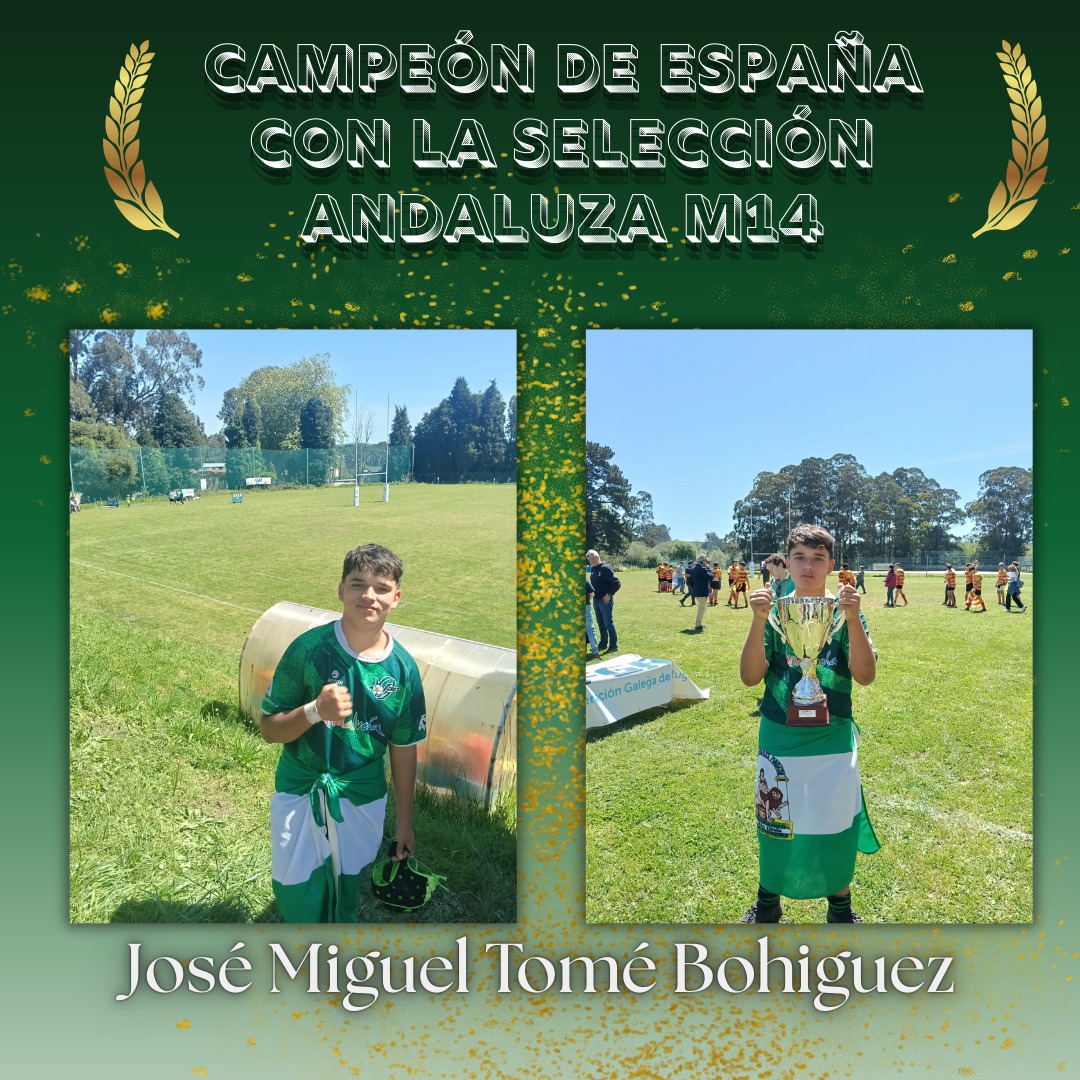 CD Rugby Mairena UAS (@uasrugby) on Twitter photo ๐ ๐๐๐๐๐๐๐ ๐๐ ๐๐๐๐ร๐ ๐๐๐ ๐๐๐ ๐๐ ๐๐๐๐๐๐๐๐๐ ๐๐๐๐๐๐๐๐
Este pasado fin de semana nuestro jugador Josรฉ Miguel Tomรฉ Bohiguez se proclamรณ CAMPEรN con la selecciรณn andaluza M14 el CESA celebrado en A Coruรฑa.
ยกOrgullosos de ti, ๐๐๐๐๐๐๐! ๐ ๐๐๐๐๐๐๐ ๐๐ ๐๐๐๐ร๐ ๐๐๐ ๐๐๐ ๐๐ ๐๐๐๐๐๐๐๐๐ ๐๐๐๐๐๐๐๐
Este pasado fin de semana nuestro jugador Josรฉ Miguel Tomรฉ Bohiguez se proclamรณ CAMPEรN con la selecciรณn andaluza M14 el CESA celebrado en A Coruรฑa.
ยกOrgullosos de ti, ๐๐๐๐๐๐๐!