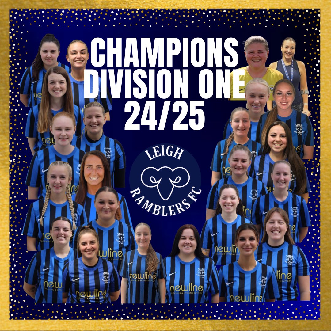 Leigh Ramblers Ladies (@ramblersladies) on Twitter photo ECWFL DIVISION ONE LEAGUE WINNERS🏆 ECWFL DIVISION ONE LEAGUE WINNERS🏆