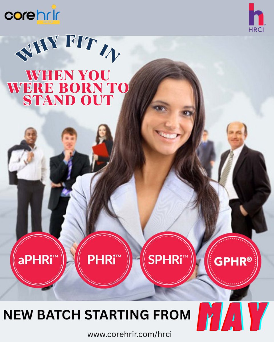 Why fit in when you were born to stand out?" 📷
In today’s competitive HR world, average isn’t enough.
You were made to lead, influence, and transform workplaces — not just follow.
Enroll in our HRCI Prep Course today — and start standing out in the crowd: calendly.com/virushi/introd…