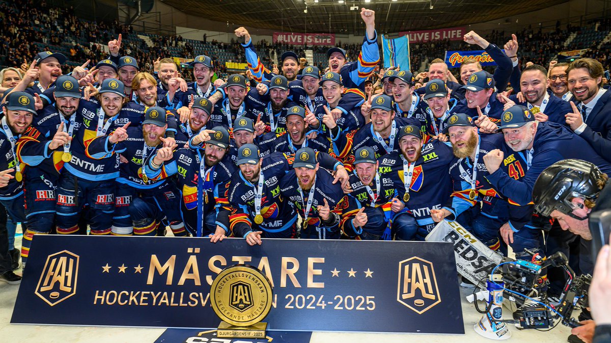 I fredags vann Djurgårdens IF en finalserie mot aik och gick upp till SHL.

På torsdag spelar Djurgårdens IF en semifinal mot Chelsea i Europa.

Det är en fin tid att vara Djurgårdare, helt klart.