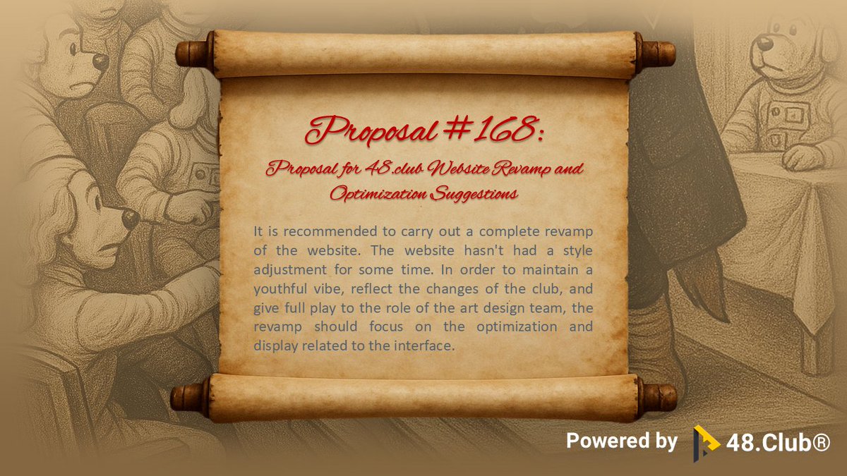 Proposal #168 is now live: 48.club/voting/detail/…

Check it out and cast your vote — let's keep building together! 🚀
