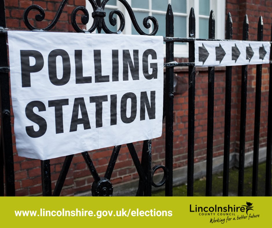 🗳️Polling stations are now open until 10pm tonight for you to vote in the Lincolnshire County Council and Greater Lincolnshire mayoral elections.

You can find details of your polling station on your poll card. You do not need to take your poll card with you to vote, but don’t