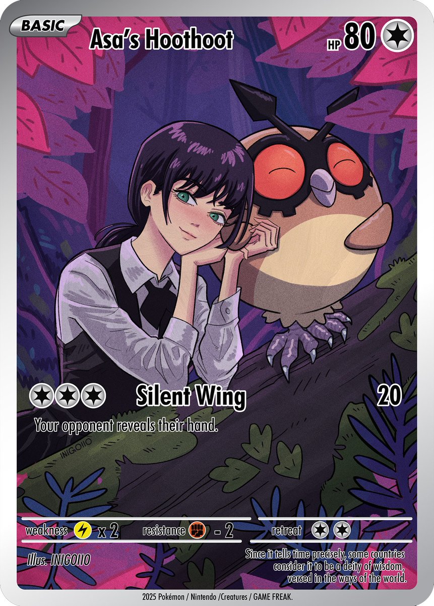 inigoiio's tweet image. A 🧵 with all my fan made Chainsaw Man (or other) Pokemon tcg cards.
I'll keep updating it and one day we´ll fill a deck with these cards
1/?