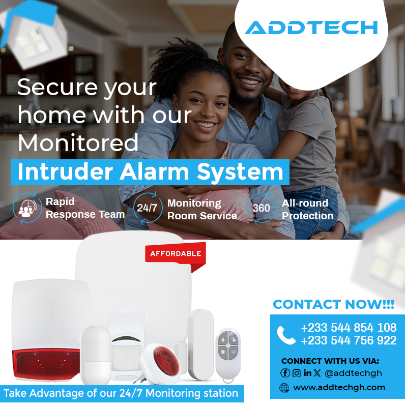 AddtechLimited's tweet image. 🔒 Protect what matters most!
Secure your home with our Monitored Intruder Alarm System — 24/7 monitoring, rapid response, and all-round protection.
📞 Contact us today! #HomeSecurity #Addtech #SafeHome