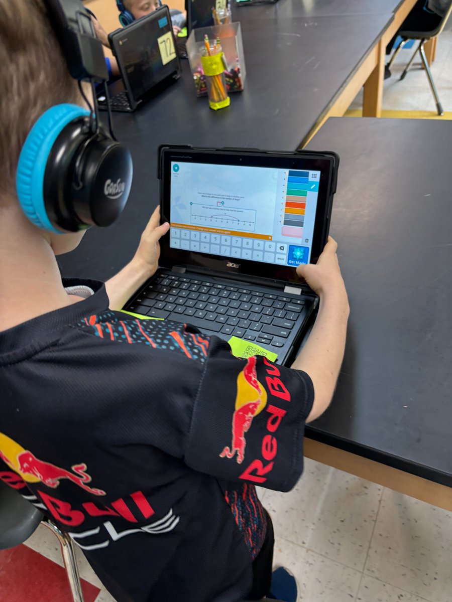 1st graders sharpening their mathematical skills with a little Prodigy. Last week, we did hands on tactile learning using our math skills with Legos, this week it is a digital gamification math experience.