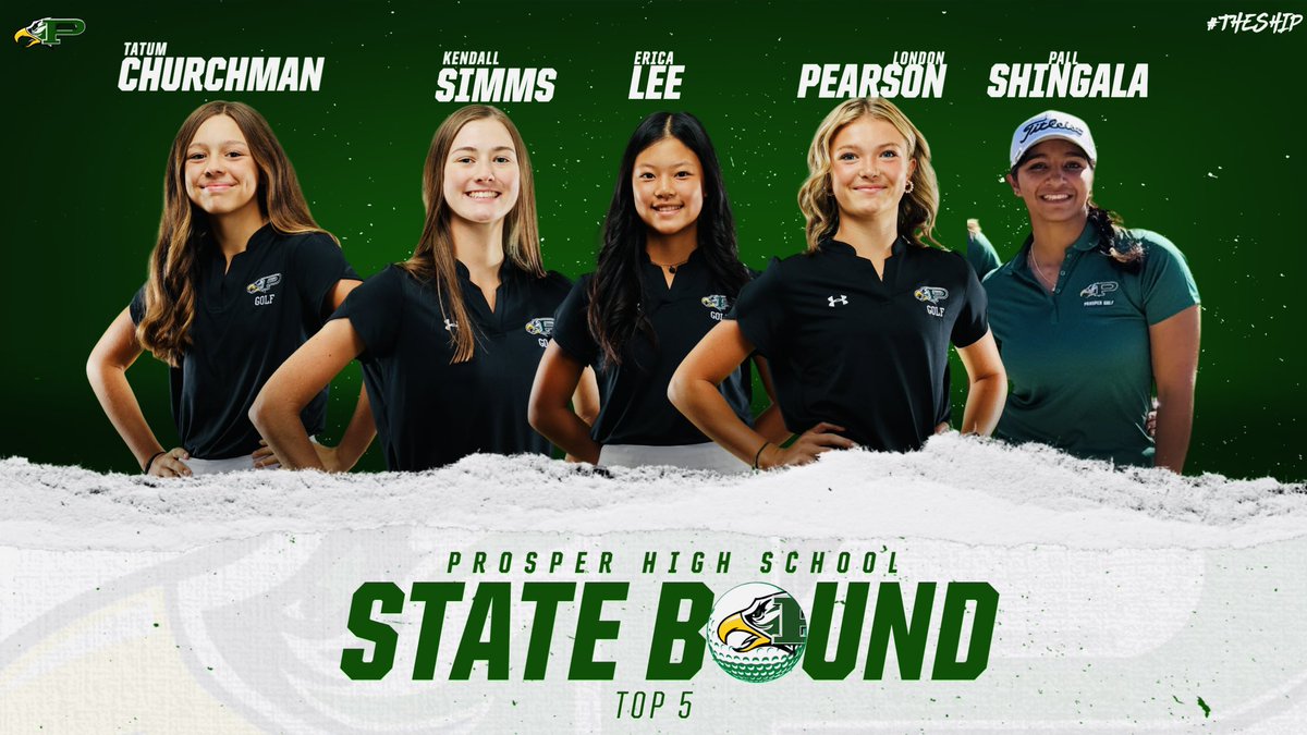 Prosper Golf Team (@prosperhsgolf) on Twitter photo Day One kicking off today!!
Good luck to our girls as they compete in the State Tournament!!!
#TheShip
<a href="/ProsperHS/">Prosper High School</a> <a href="/UTexas35/">Nick Jones</a> <a href="/Coach_Moore5/">Tyler Moore</a> <a href="/PISD_Athletics/">ProsperISDAthletics</a> Day One kicking off today!!
Good luck to our girls as they compete in the State Tournament!!!
#TheShip
<a href="/ProsperHS/">Prosper High School</a> <a href="/UTexas35/">Nick Jones</a> <a href="/Coach_Moore5/">Tyler Moore</a> <a href="/PISD_Athletics/">ProsperISDAthletics</a>