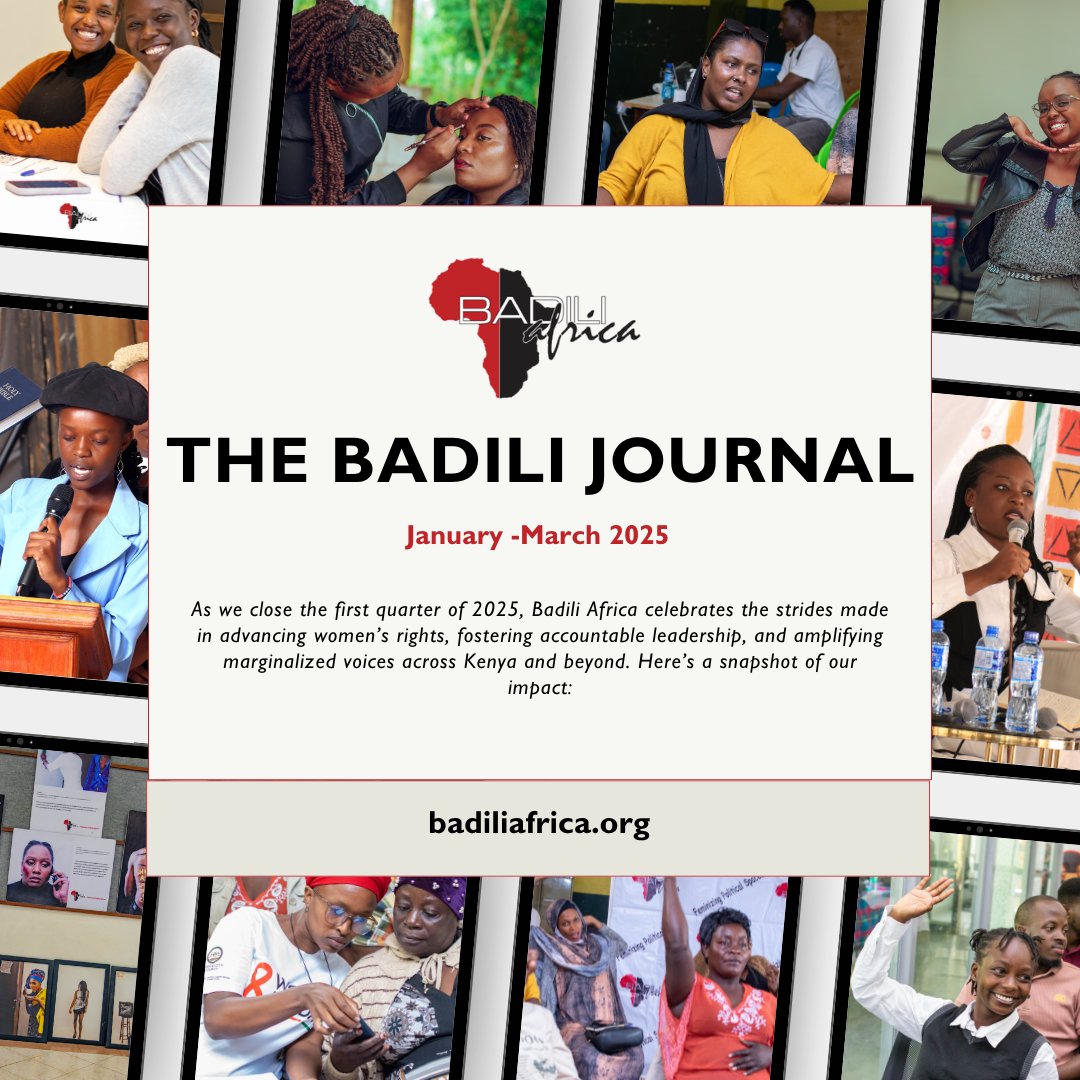 📢 Our quarter one journey at Badili Africa has been one of transformation, resilience, and empowerment! From equipping Chama women with advocacy skills to fostering young women leaders in institutions of higher learning, we are amplifying voices that drive change.

Dive into our