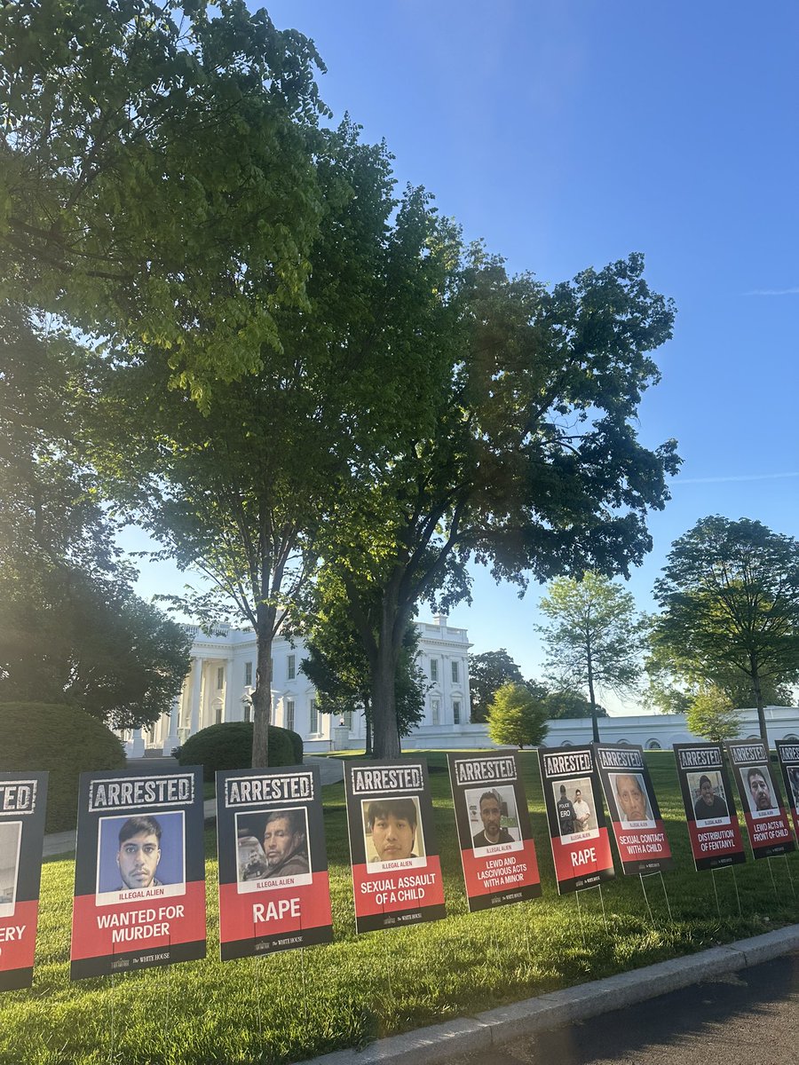 The White House this morning - as the Trump administration begins to mark 100 days