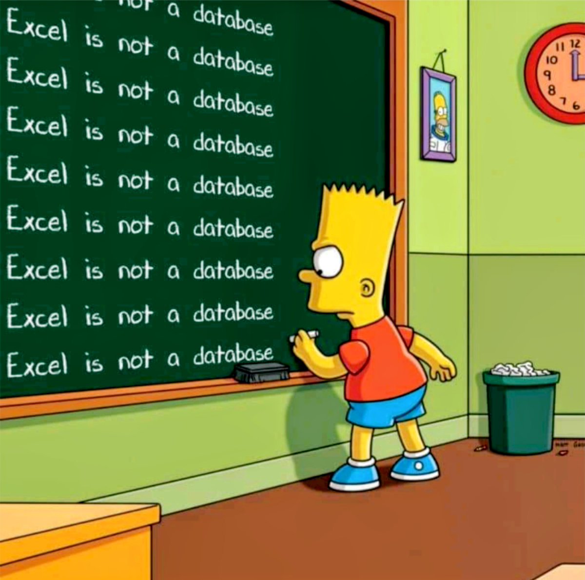 RyanEls4's tweet image. Excel is not a database 🧐