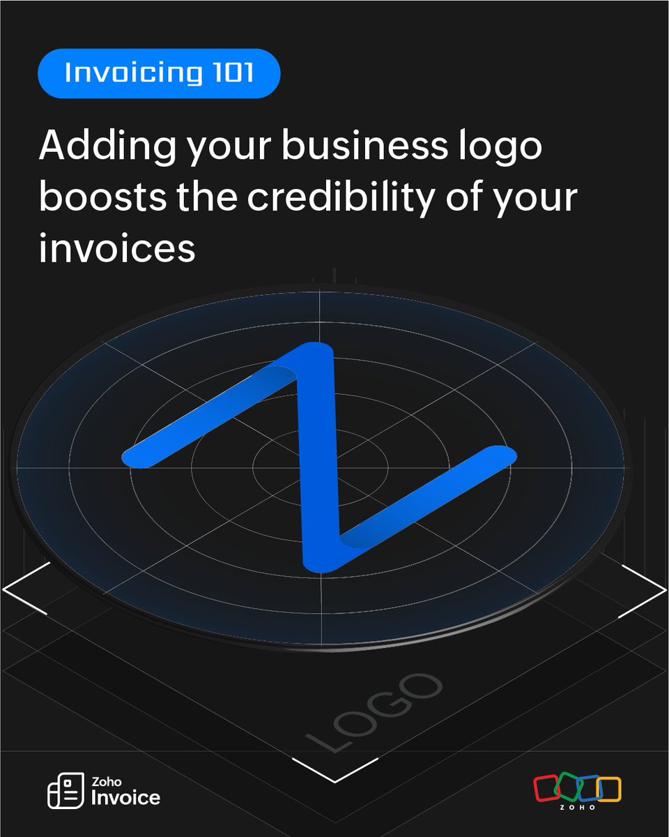 Creating brand recognition is crucial for every business, especially for the ones that are just starting. One way to improve brand visibility is to add business logos to invoices. Try it now using Zoho Invoice zoho.to/ErD

#SmallBusinesses #Freelancers