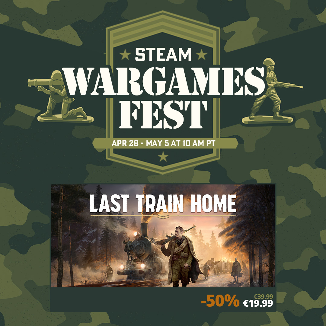 Last Train Home is on sale with Steam's Wargames Fest!

Enjoy 50% off starting today until May 5. Get it at a discount here: thqn.net/lth-steam 🚂

#LastTrainHome