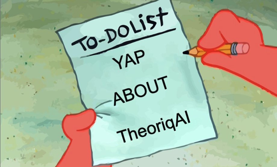 maziibe_'s tweet photo. “Mazi, what’s this new @TheoriqAI  Kaito Yap you’re always posting about?”

Oya sit down.

Here’s a quick thread to get you on board and position you early for a new AI x Crypto wave.

RT, Like, Save + Act immediately. Don't dull.

Yappers are sharing 3 MILLION TheoriqAI tokens across 12 weeks.

No capital needed. Just your voice and consistency.

Let’s dive in: