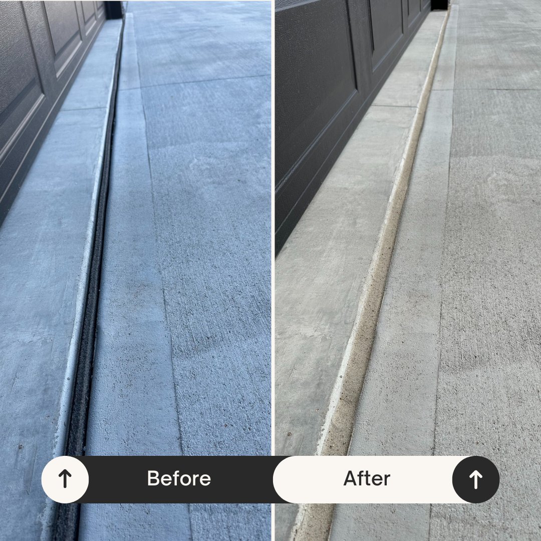driveway_doc's tweet image. Before: A vulnerable joint, exposed to the elements. 🌧️

After: A sealed and protected surface, thanks to The Driveway Doctor!

We specialize in preventing driveway damage with expert caulking. See the difference for yourself!

#drivewaysolutions #concretecare #sealant