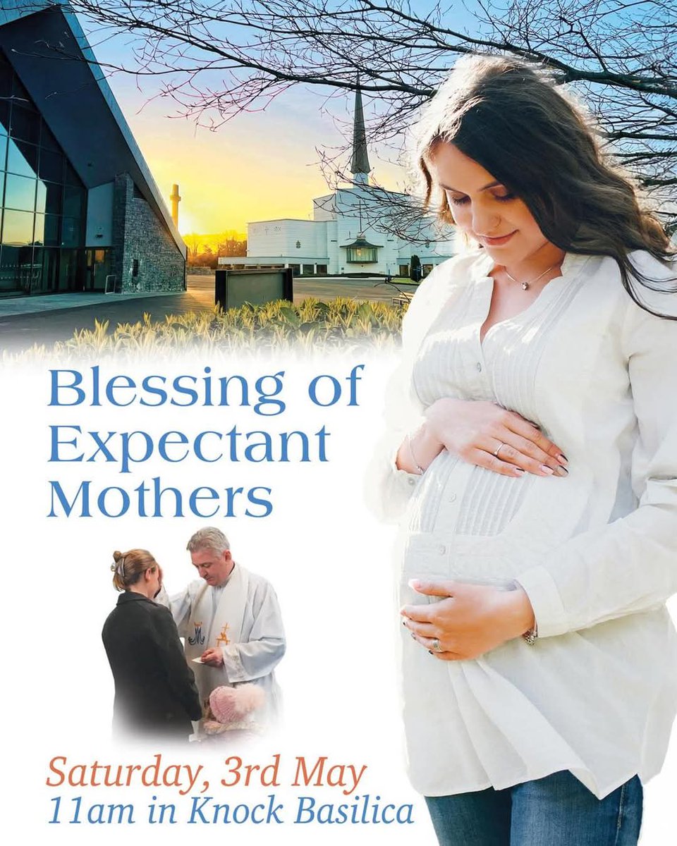 JamesWims's tweet photo. Doing anything this Saturday morning, 03 May...?

All are welcome to Our Lady’s Shrine, Knock this Sat, 03 May, for the annual blessing of expectant mothers at 11am.

All welcome, including family members, partners, neighbours and friends.

A free event and no booking is needed. https://t.co/nt9FMKyxAk