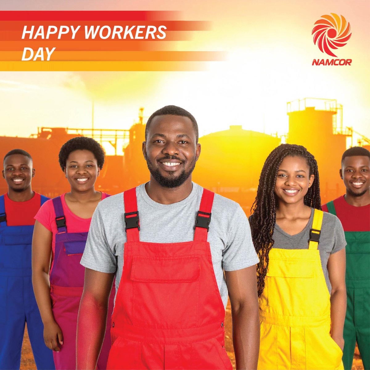 Here’s to the hardworking Namibians whose dedication drives our economy and shapes a brighter future for all! Wishing you a well-deserved and uplifting Workers’ Day!

#NAMCOR
#WorkersDay
#CelebratingHardWork