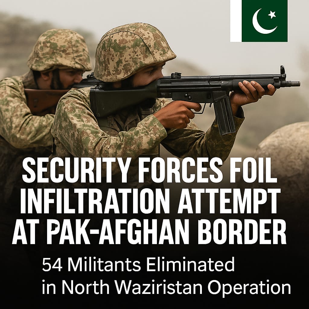 lfyouknow_'s tweet photo. SECURITY FORCES FOIL INFILTRATION ATTEMPT AT PAK-AFGHAN BORDER
54 Militants Eliminated in North Waziristan Operation
#PakistaniSecurityEfforts
#MilitantsNeutralized
#PakistanDefendsItsBorders
#OperationSuccess https://t.co/65a2CtbKc9