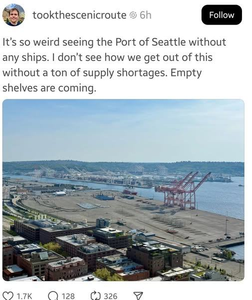 Are we great yet? Trump f*cked everything up. The empty shelves president strikes again.