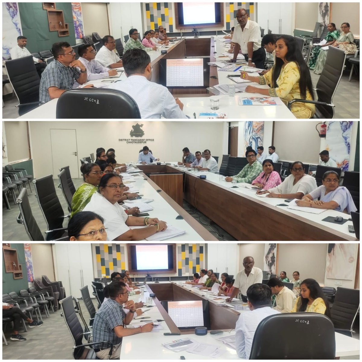 આજરોજ C-MAM  કાર્યક્રમને અસરકારક અમલીકરણ કરવા અને તેનું  રિવ્યુ અને DNTFC  મિટિંગ આઈ.સી. ડી.એસ શાખા અને આરોગ્ય શાખાના સંયુક્ત ઉપક્રમે  માન. જિલ્લા વિકાસ અધિકારીશ્રી ની અધ્યક્ષતામાં યોજાઇ.