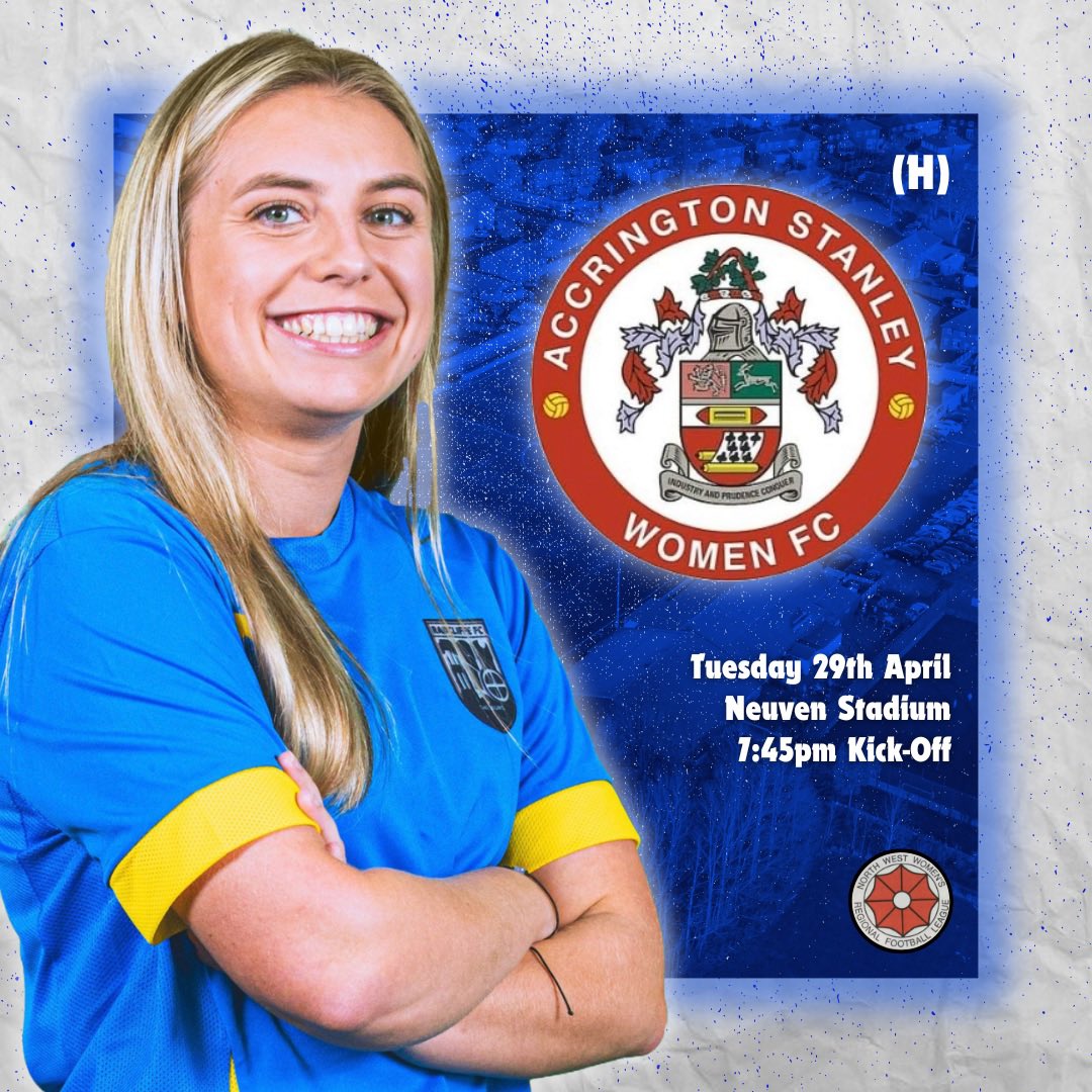 Radcliffe FC Women (@radcliffe_women) on Twitter photo Our last game of the season is fast approaching.. Tuesday night unders the lights. Need a midweek football fix Join us as we take on
<a href="/ASWFCofficial/">Accrington Stanley Women</a> at the Neuven tomorrow night
A big thankyou to our match sponsor <a href="/alternativeinf/">Alternative Influence ๐ต๐ธ โ</a>
#WeAreRadcliffe #UTB Our last game of the season is fast approaching.. Tuesday night unders the lights. Need a midweek football fix Join us as we take on
<a href="/ASWFCofficial/">Accrington Stanley Women</a> at the Neuven tomorrow night
A big thankyou to our match sponsor <a href="/alternativeinf/">Alternative Influence ๐ต๐ธ โ</a>
#WeAreRadcliffe #UTB