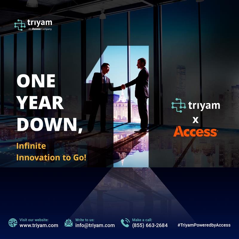A year ago, Access and @Triyam joined forces to revolutionize data archival—and what a journey it’s been! We’ve helped organizations take control of their legacy data like never before. 

And we're just getting started!

#AccessXTriyam #1YearAndCounting