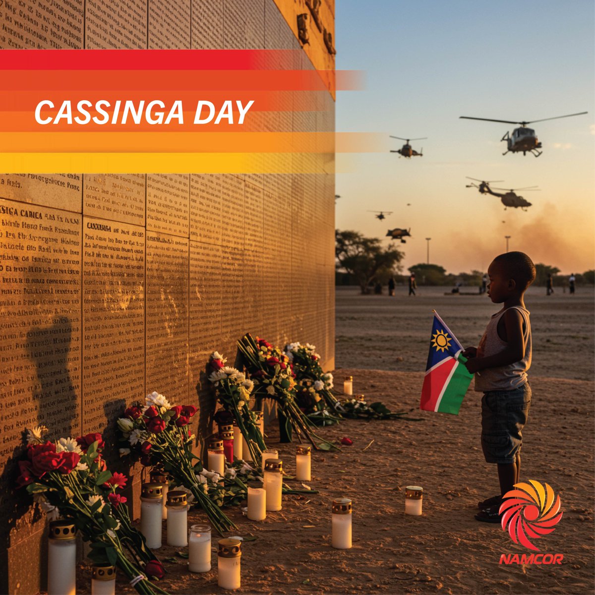 Today, we remember and honourthe brave heroes and heroines of Cassinga, whose sacrifices paved the way for the freedom we cherish.Your courage will forever inspire our nation.
#NAMCOR
#CassingaDay
#LestWeForget