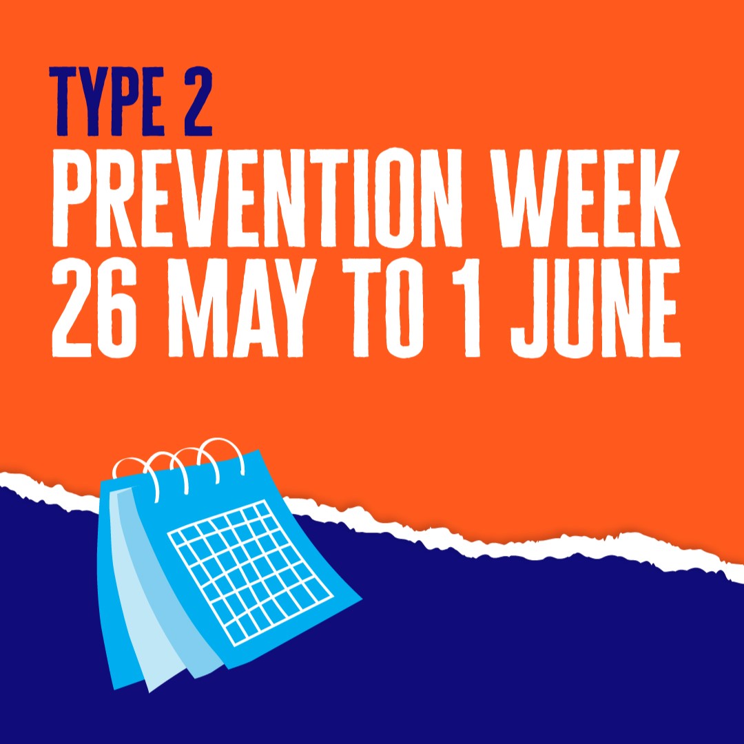 🗓 Save the Date: Type 2 Diabetes Prevention Week

We’re teaming up with <a href="/NHSEngland/">NHS England</a> for this year’s #Type2Diabetes Prevention Week

We'll be raising awareness and sharing advice on how to reduce your risk of developing type 2 diabetes 💙

Find out more 👉 orlo.uk/type2_preventi…