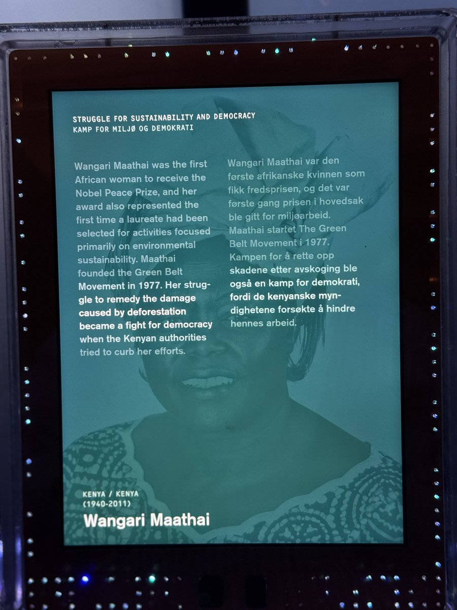 THE PEOPLE’S ADVOCATE 🇿🇼 (@memorymakasi) on Twitter photo Yesterday i visited the <a href="/NobelPeaceOslo/">Nobel Peace Center</a>, an iconic museum (courtesy of <a href="/rodekorsnorge/">Norges Røde Kors</a>). As I walked through its interactive hallways,I was not only reminded of how collective voices can bring about change but I was inspired by certain individuals who sacrificed themselves in Yesterday i visited the <a href="/NobelPeaceOslo/">Nobel Peace Center</a>, an iconic museum (courtesy of <a href="/rodekorsnorge/">Norges Røde Kors</a>). As I walked through its interactive hallways,I was not only reminded of how collective voices can bring about change but I was inspired by certain individuals who sacrificed themselves in