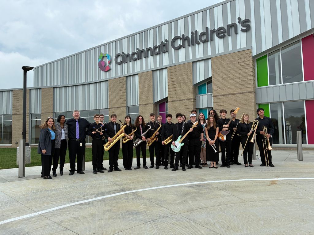 The Ryle band was honored to perform at the ribbon cutting for the new Cincinnati Children’s Union Campus, opening in May 2025. Thank you to Cincinnati Children’s for including us—we were thrilled to share our music and represent Ryle with pride!