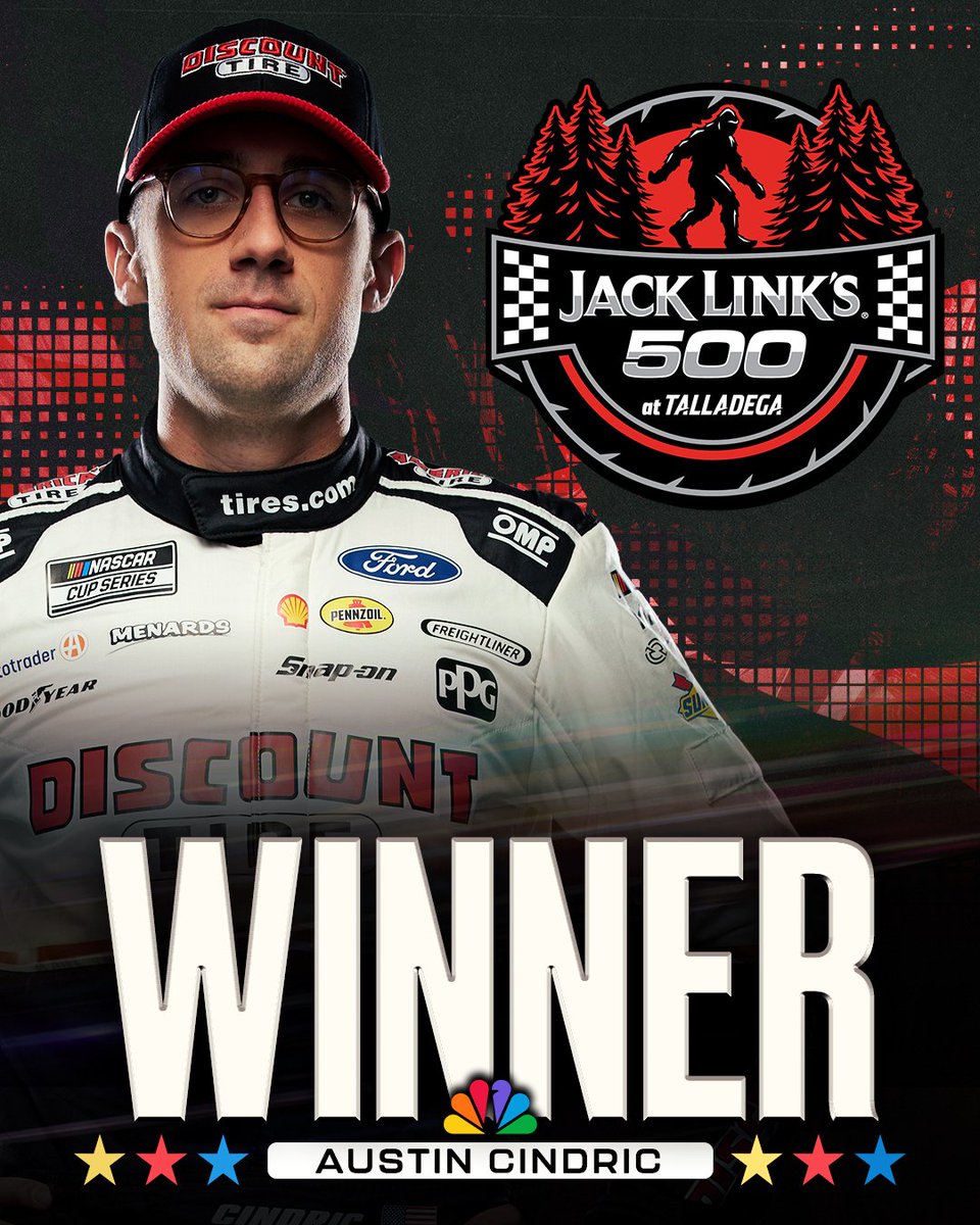 RaylanBunn's tweet image. 2025 Jack Link's 500 Champion!!!!
#AustinCindric 
#QuakerState / #Menards
#FordMustangDarkHorse 
#FordPerformance 
#RoushYatesEngines
#TeamPenske