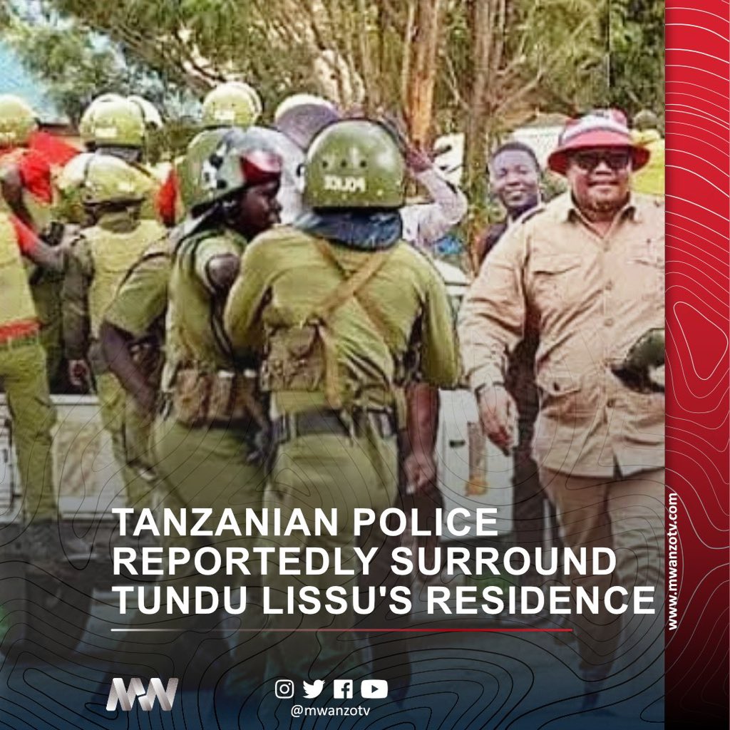 Maria Sarungi Tsehai (@mariastsehai) on Twitter photo ā¼ļøPOLICE DENY TRYING TO ENTER BY FORCE LISSUāS HOMEā¼ļø
Regional Commissioner of Dar Jumanne Muliro is incompetent and should resign! He now claims they were just providing security to the residence of <a href="/TunduALissu/">Tundu Antiphas Lissu</a> which of course is totally UNTRUE because they knocked and wanted ā¼ļøPOLICE DENY TRYING TO ENTER BY FORCE LISSUāS HOMEā¼ļø
Regional Commissioner of Dar Jumanne Muliro is incompetent and should resign! He now claims they were just providing security to the residence of <a href="/TunduALissu/">Tundu Antiphas Lissu</a> which of course is totally UNTRUE because they knocked and wanted