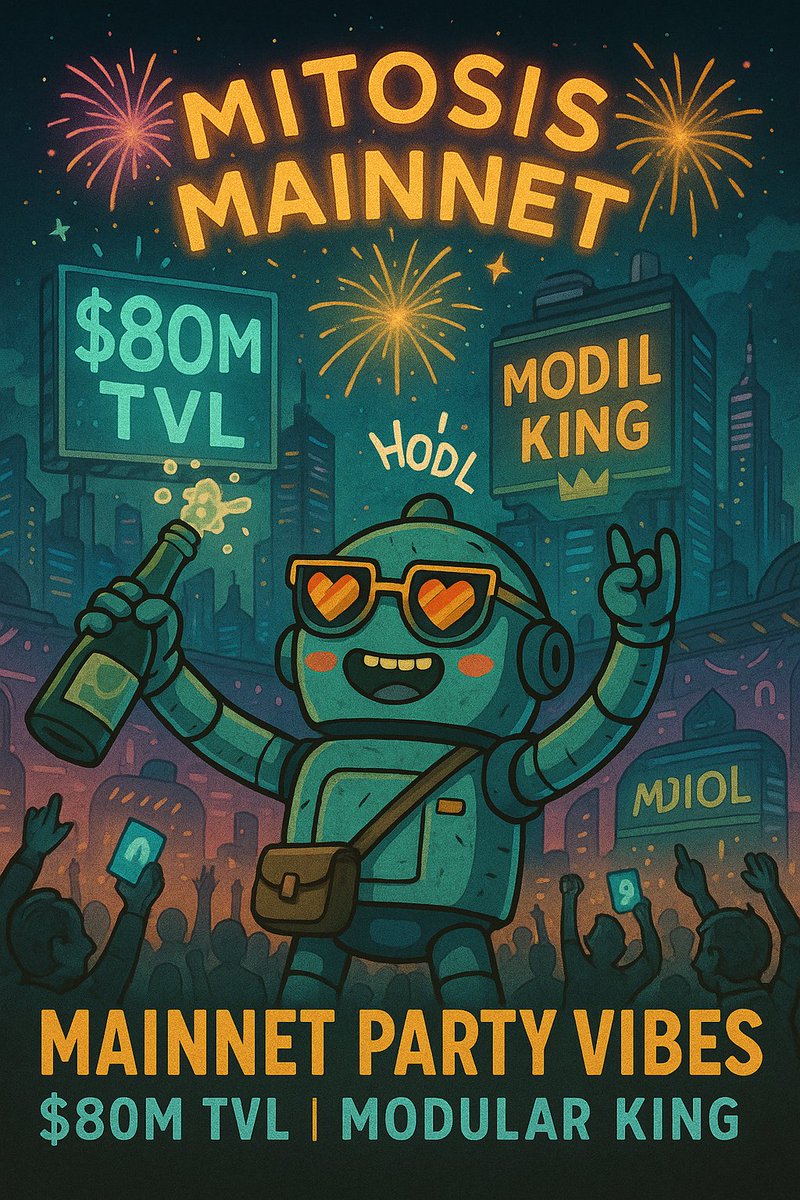Mainnet slaps on <a href="/MitosisOrg/">Mitosis</a> !  
- $80M TVL in months  
- Modular liquidity king  
- Community HODLs