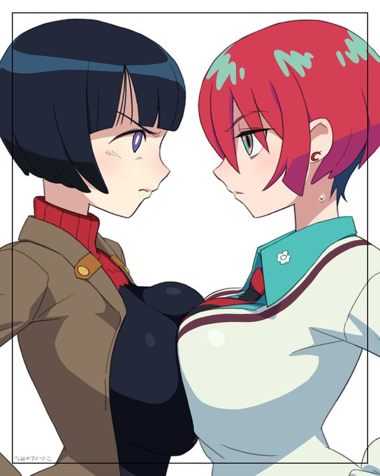 魔女コケシちゃんとマチュ(おっぱい入れた方が良いと思ってトリミングし直しました) 