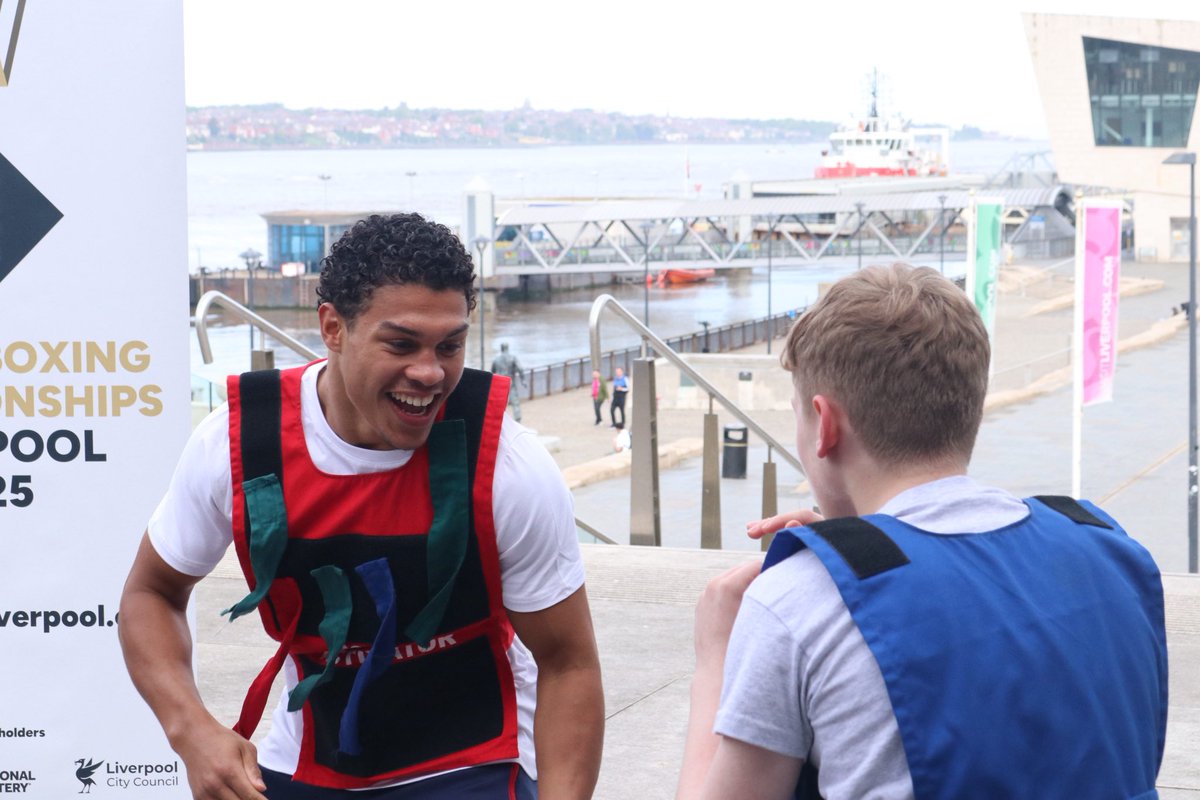 gbboxing's tweet image. 😁 All smiles in Liverpool this morning! 

Odel Kamara was joined by London 2012 Olympian and two weight world champion Tasha Jonas at the the ticket launch event for the World Boxing Championships which will be held in Liverpool in September 2025.

Also in attendance were Clare…