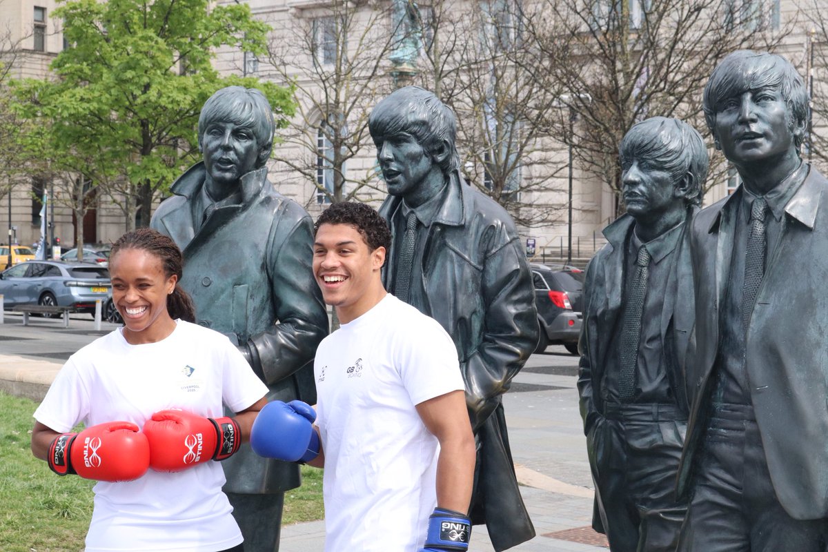 gbboxing's tweet image. 😁 All smiles in Liverpool this morning! 

Odel Kamara was joined by London 2012 Olympian and two weight world champion Tasha Jonas at the the ticket launch event for the World Boxing Championships which will be held in Liverpool in September 2025.

Also in attendance were Clare…