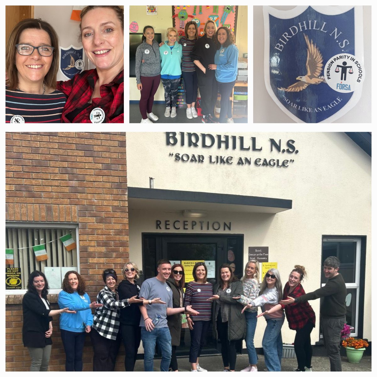 Birdhill NS are very proud to support our Secretary Gina - and all school secretaries and caretakers - in their campaign for #PensionParity for all school staff. <a href="/forsa_union_ie/">Fórsa trade union</a> <a href="/Forsaschoolsecs/">Fórsa School Secretaries</a> <a href="/NenaghGuardian/">NenaghGuardian</a>