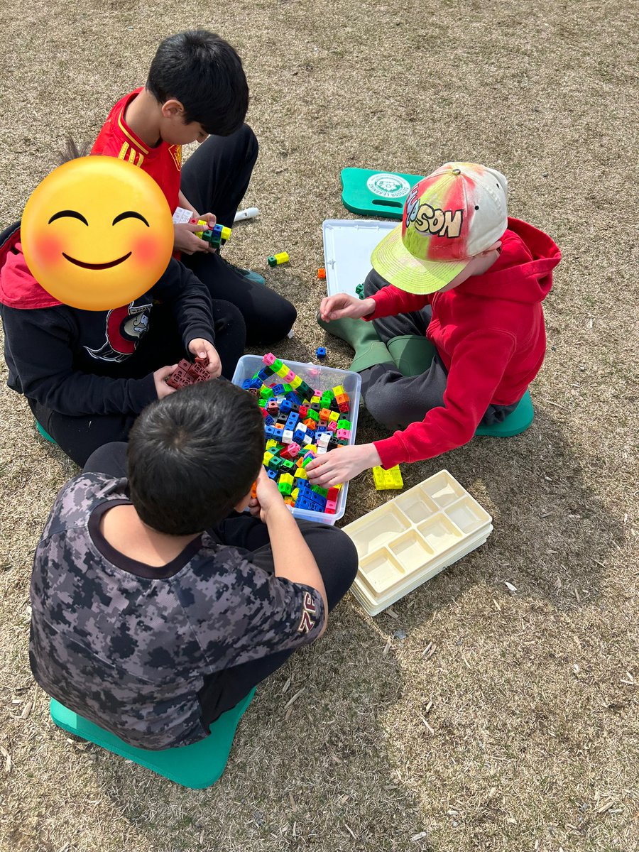 Friday’s sunshine meant Math &amp; Language games outside 🌞 We are ready for warmer weather! <a href="/BernadetteOCSB/">St Bernadette OCSB</a> #TakeMeOutside
