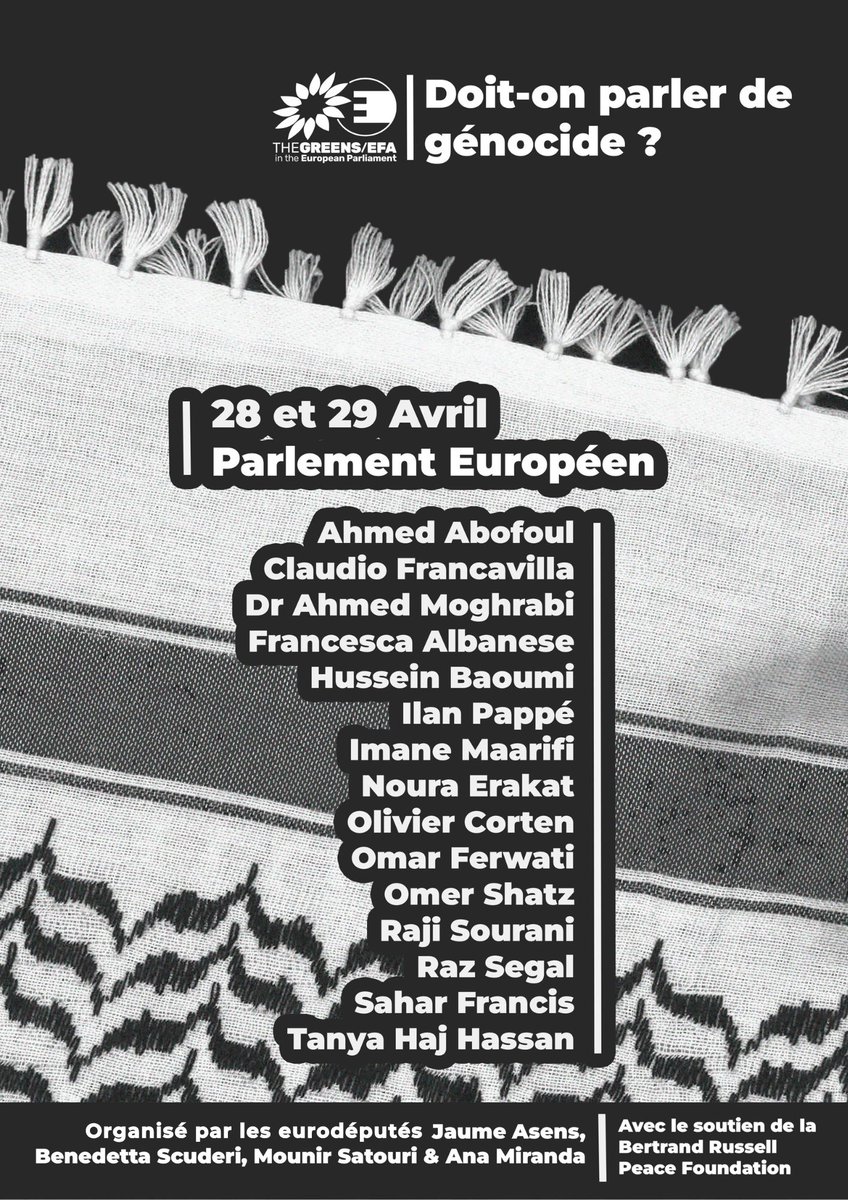 Pauline Rapilly Ferniot (@pauline_rf) on Twitter photo EN COURS : conférence au Parlement européen sur le génocide en Palestine, en vous inscrivant ici vous avez accès à la transmission live : actionnetwork.org/events/faut-il…
organisé par <a href="/MounirSatouri/">Mounir Satouri 🌍</a> EN COURS : conférence au Parlement européen sur le génocide en Palestine, en vous inscrivant ici vous avez accès à la transmission live : actionnetwork.org/events/faut-il…
organisé par <a href="/MounirSatouri/">Mounir Satouri 🌍</a>