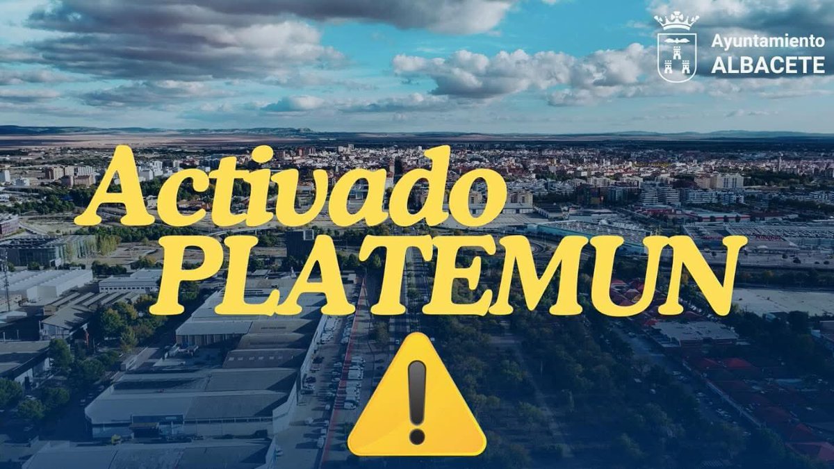 ‼️ Activado PLATEMUN en la ciudad de #Albacete debido a la caída de la red eléctrica en toda España. 

Rogamos precaución a la ciudadanía.
