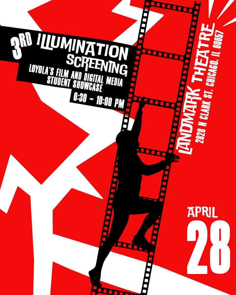Loyola University Chicago School of Communication (@loyola_soc) on Twitter photo SOLD OUT: Our 3rd Annual Illumination Student Film Showcase hits <a href="/LTChicagoIL/">Century Centre Cinema & Renaissance Place Cinema</a> tonight. Red carpet, special guests, awards, and a celebration of Chicago’s next gen. of filmmakers.
Thanks to our faculty & sponsors: <a href="/ILFilmOffice/">Illinois Film Office</a>, <a href="/MagnanimousRent/">Magnanimous Rentals</a>, <a href="/Noisefloor_LTD/">Noisefloor</a>, <a href="/ResolutionStu/">Resolution Studios</a> SOLD OUT: Our 3rd Annual Illumination Student Film Showcase hits <a href="/LTChicagoIL/">Century Centre Cinema & Renaissance Place Cinema</a> tonight. Red carpet, special guests, awards, and a celebration of Chicago’s next gen. of filmmakers.
Thanks to our faculty & sponsors: <a href="/ILFilmOffice/">Illinois Film Office</a>, <a href="/MagnanimousRent/">Magnanimous Rentals</a>, <a href="/Noisefloor_LTD/">Noisefloor</a>, <a href="/ResolutionStu/">Resolution Studios</a>