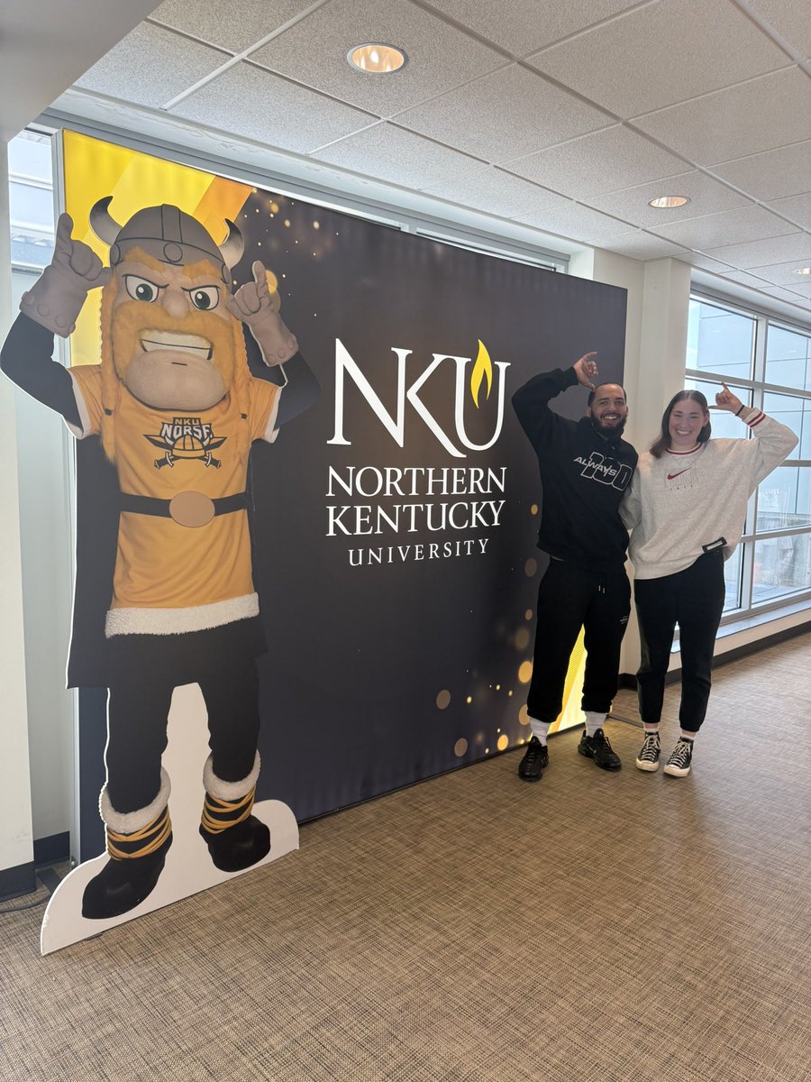 Making the most of her time in the States! Thank you for the hospitality and great visit NKU! #always100 #keepworking