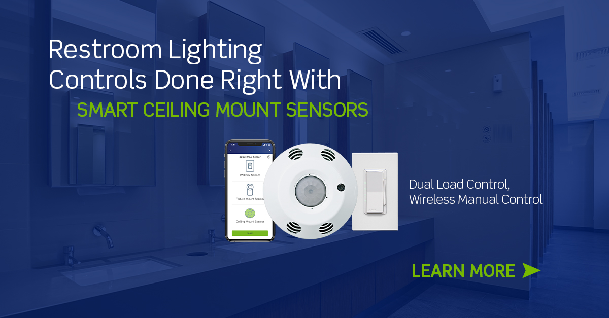 Streamline restroom lighting with Smart Ceiling Mount Sensors!

🔆 Dual Load Control: Wire lighting and the fan separately.
🔆 Complete Solution: Add the Wireless Companion Switch for manual control.
bit.ly/4lLBC3e