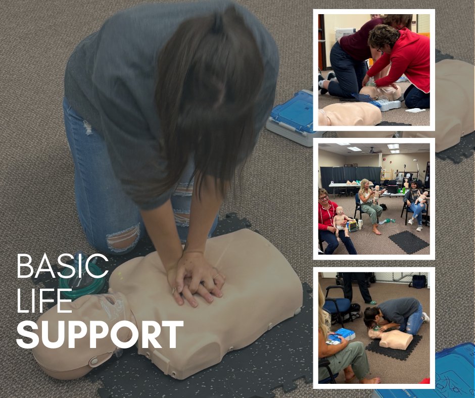 CVHealthNV's tweet image. Shoutout to our newest group of Basic Life Support grads! Three CVH team members and three community members recently completed an American Heart Association Basic Life Support class led by our amazing clinical educator, Marianne Jeppson, RN.
#BasicLifeSupport #LifeSavingSkills
