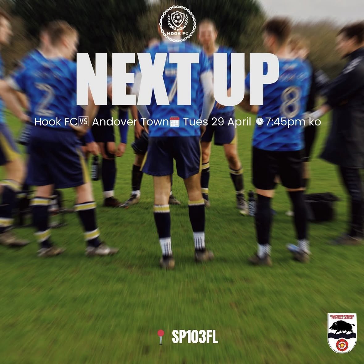 ℕ𝕖𝕩𝕥 𝕌𝕡…

🆚 <a href="/Andovertownfc/">Andover Town FC</a> 
📍 Portway Stadium, SP10 3LF
📆 Tue 29 Apr
⏰ 7.45pm KO
🏆 <a href="/HantsLeague/">uhlsport Hampshire Premier League</a> 

UTH 🔵🟡