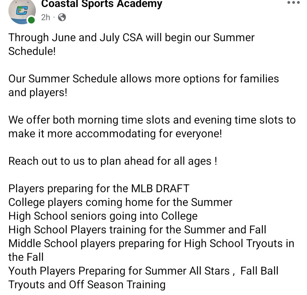 Coastal Sports Academy (@csa_training) on Twitter photo 