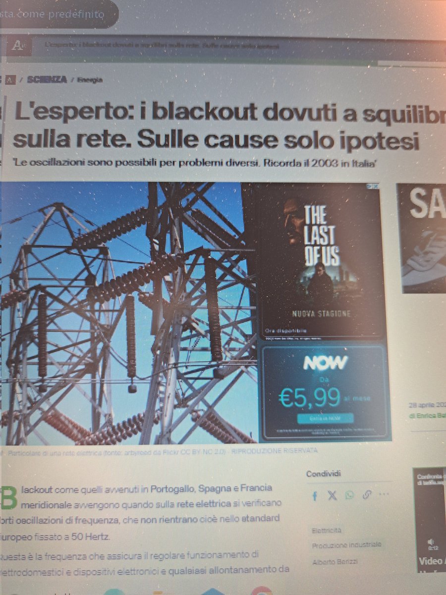 MilanoNaturalia's tweet image. #blackout 6-10 h per ripristino;in Spagna ripristinati il 50% servizi. Un esempio dei danni che possono causare forti oscillazioni #frequenza,di cui documento da 25anni. Tutto in noi e intorno a noi è energia-frequenze; Universo,Terra,umani hanno la loro,ora squilibrate in massa