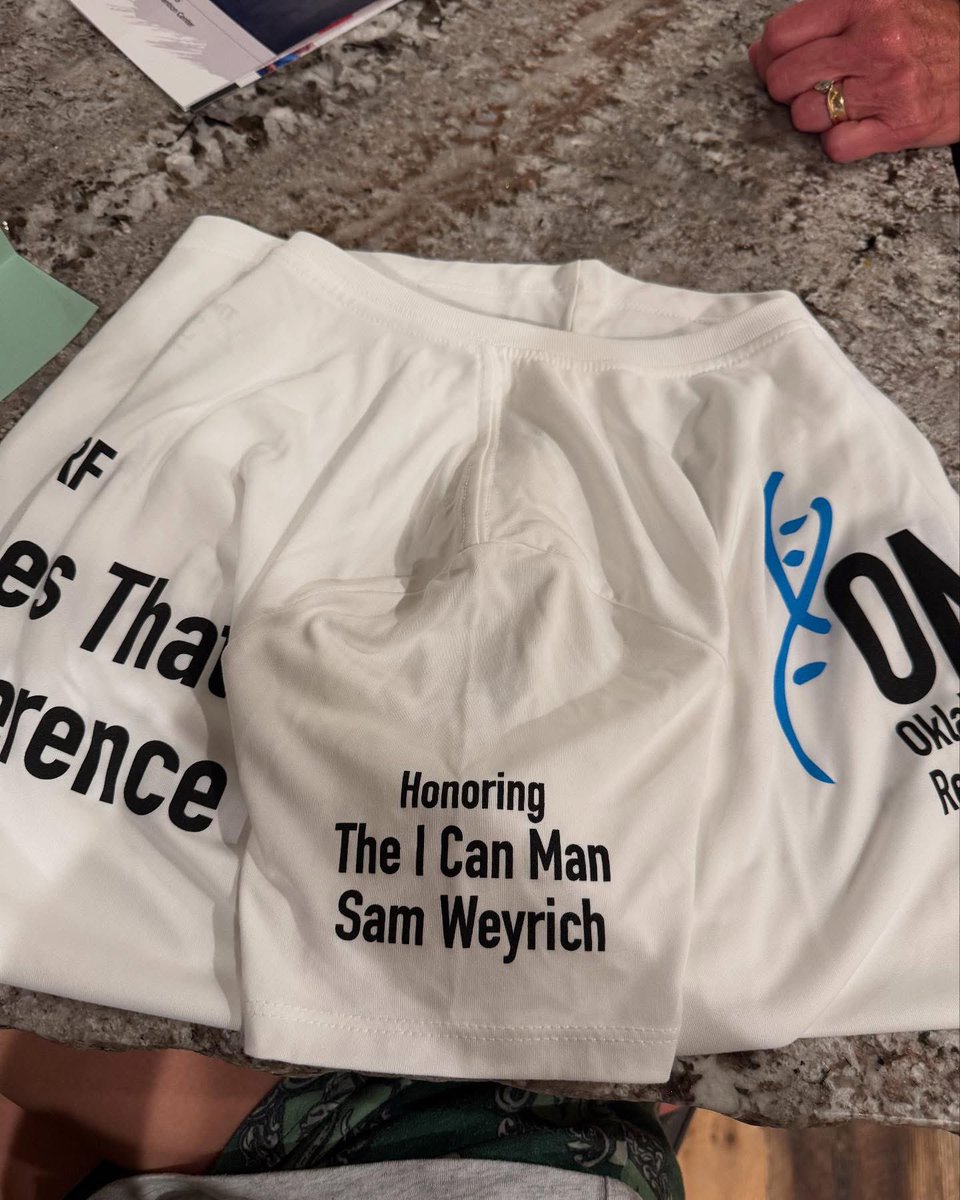 Team OMRF rocked the OKC Memorial Marathon Quarter, Half and Full races yesterday! 🏃🏃🏻‍♀️🏃‍♂️

In addition to the 168 lives lost in the OKC bombing 30 years ago, we dedicated this year’s race to Sam the I Can Man! 🩵