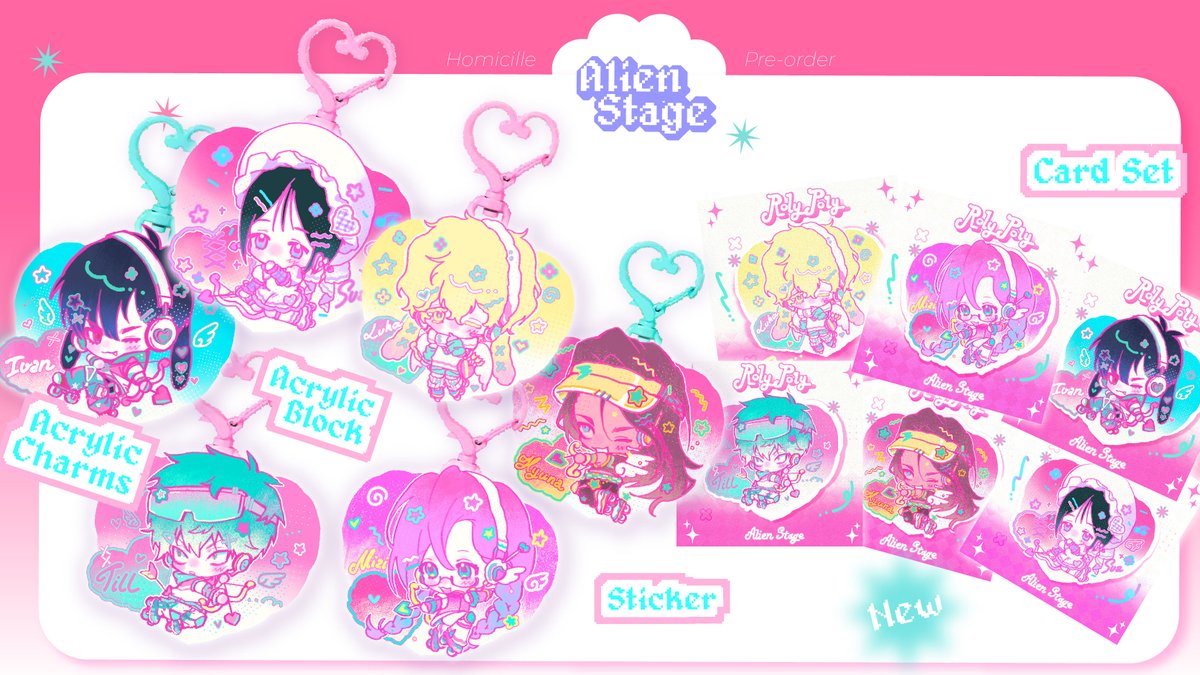 [ Like+RT appreciated <3 ] 
PO + GIVEAWAY 
Hi guys, I've updated new items in bigcartel!

📍Link: homicille.bigcartel.com 
G.O can DM me or via email on bio. TYSM!! 
✨GA rules: 
- Follow, like and RT this post  
- I'll choose 2 winners  
🗓️Deadline:  18/5/2025
✨Good luck!
#hsr