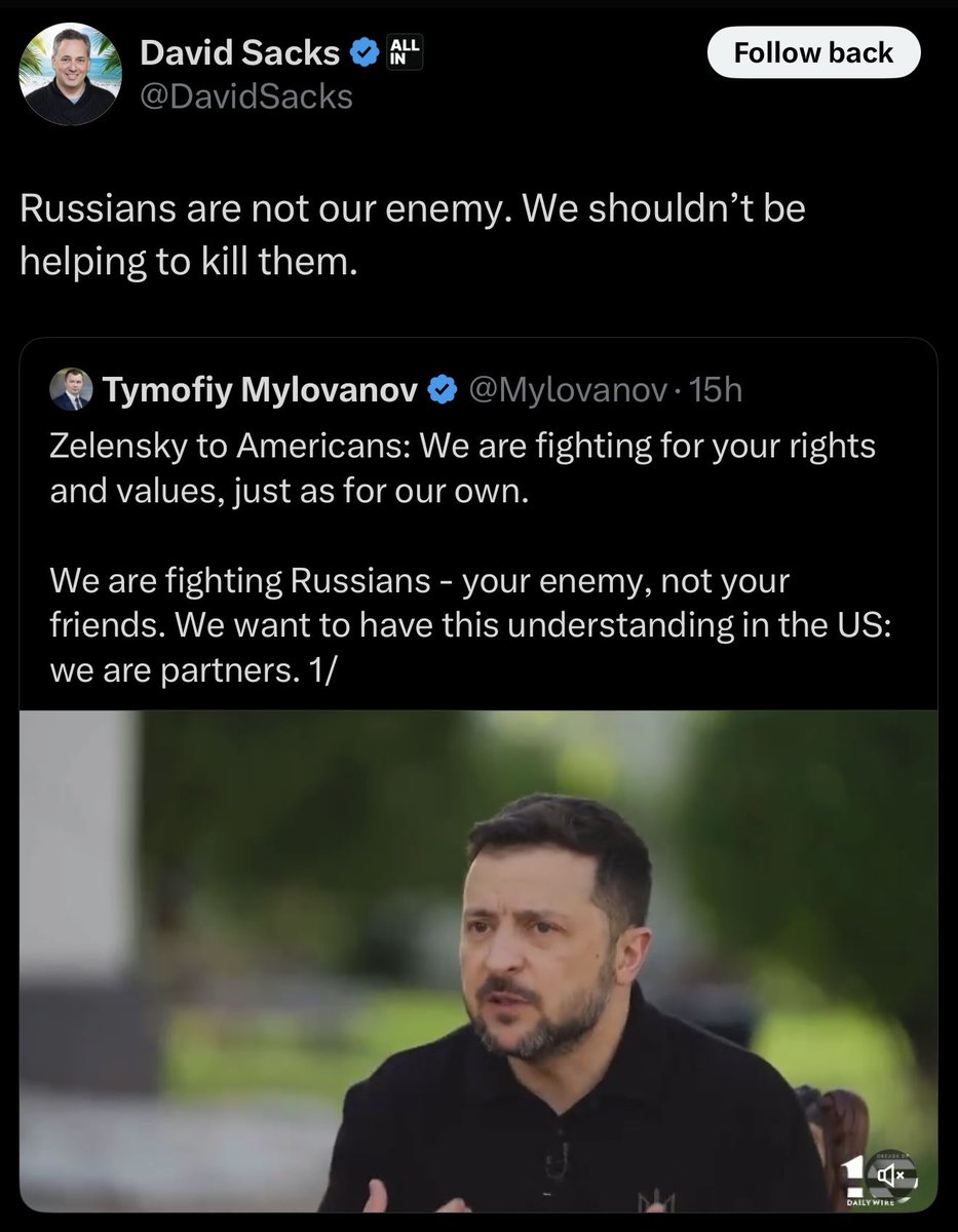 P_Kallioniemi's tweet image. Trump's "Crypto Czar" David Sacks is absolutely vile.