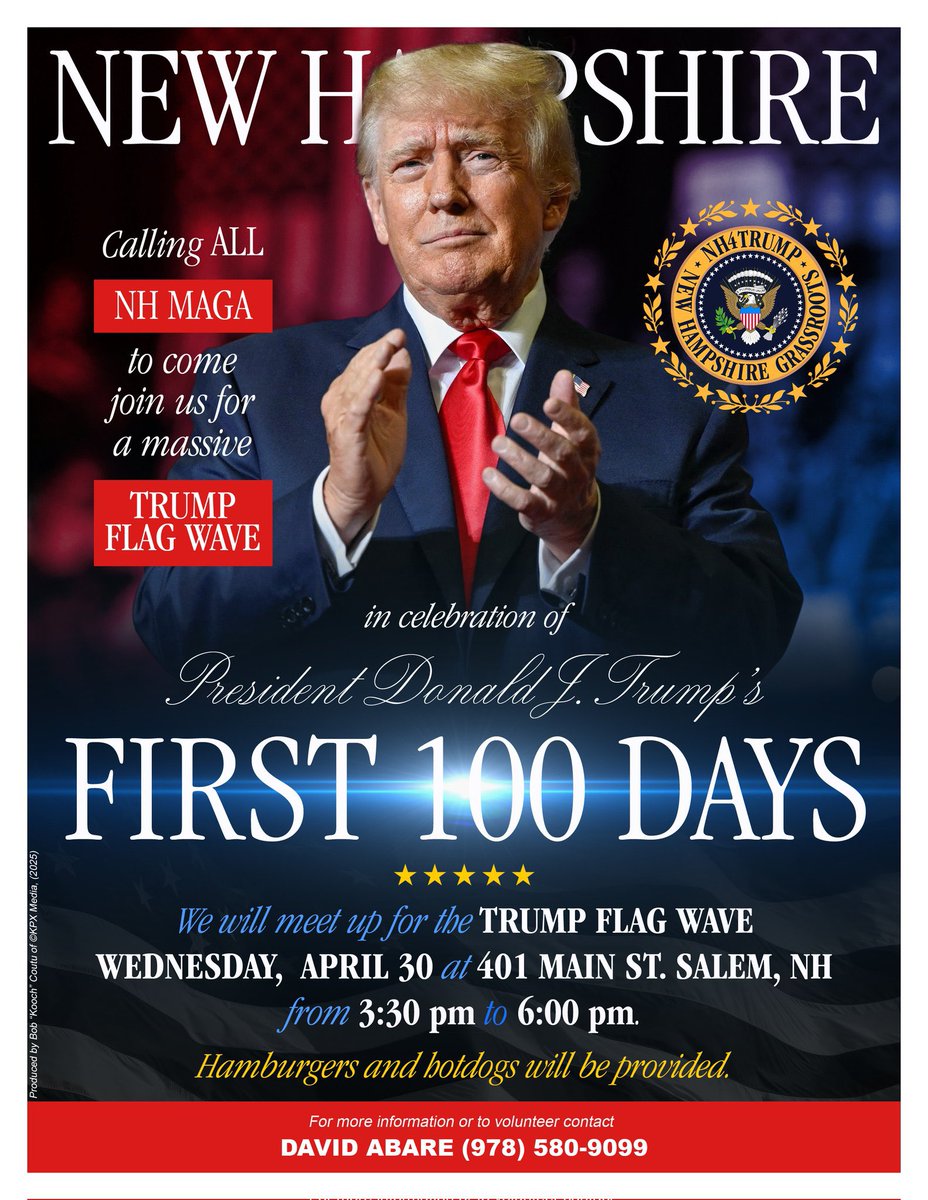 Nh4Trump603's tweet photo. 3 DAYS!!!!!!
#NH4TRUMP #NHPolitics #TrumpsFirst100Days https://t.co/GpFVHpkfdi