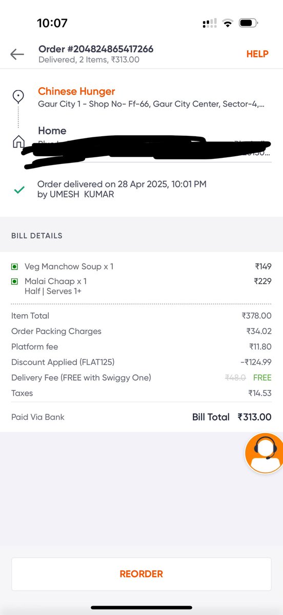 shivilizationn's tweet photo. @Swiggy @SwiggyCares 

Is it too much to ask for basic food respect?

 Ordered veg food as a vegetarian… and @Swiggy  send you non-veg.
My trust? Broken.
My mood? Gone.
My day? Ruined. https://t.co/knwUL4ztxb